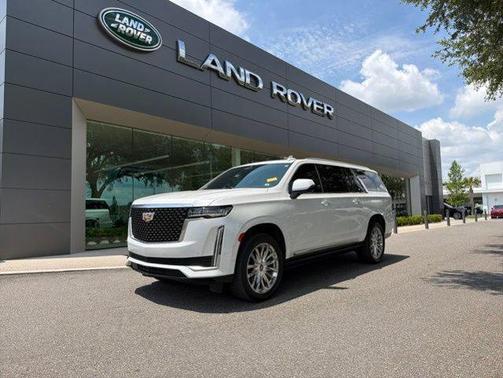 Crystal White Tricoat 2021 Cadillac Escalade ESV Premium Luxury