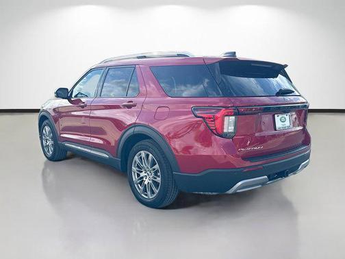 Red Metallic 2025 Ford Explorer Platinum