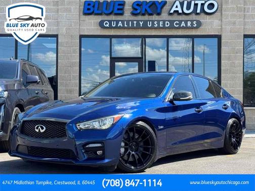Gray 2016 INFINITI Q50 3.0T Red Sport 400