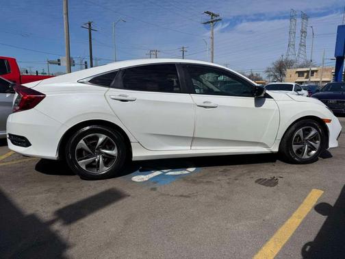 Platinum White Pearl 2019 Honda Civic LX