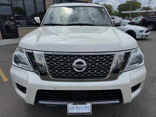 White 2019 Nissan Armada Platinum
