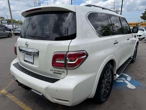 White 2019 Nissan Armada Platinum