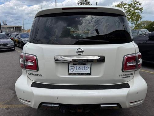 White 2019 Nissan Armada Platinum