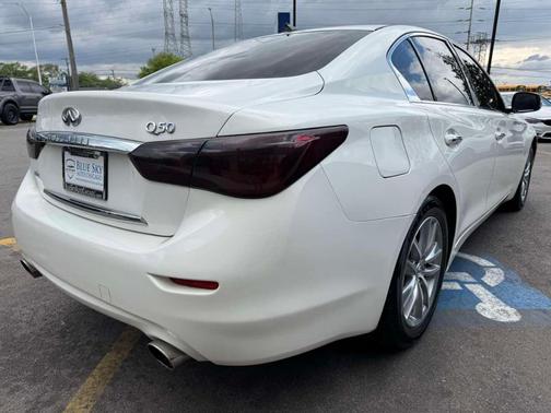 Moonlight White 2014 INFINITI Q50 Premium