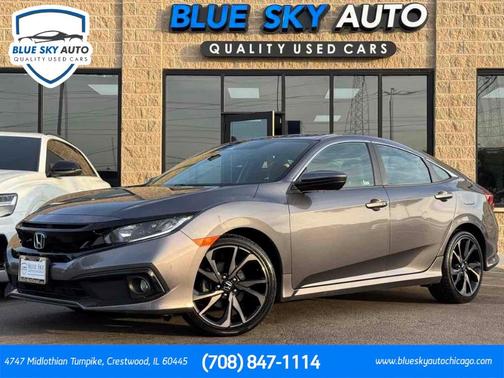 Modern Steel Metallic 2020 Honda Civic Sport