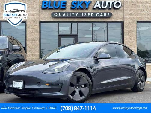 Midnight Silver Metallic 2021 Tesla Model 3 Long Range
