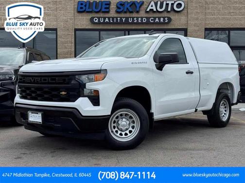 Summit White 2023 Chevrolet Silverado 1500 WT