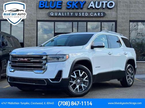 Summit White 2023 GMC Acadia SLE