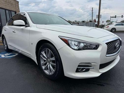 Moonlight White 2014 INFINITI Q50 Premium