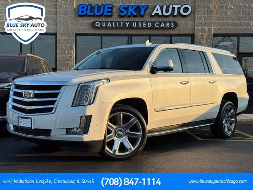 Crystal White Tri-Coat 2020 Cadillac Escalade ESV Luxury