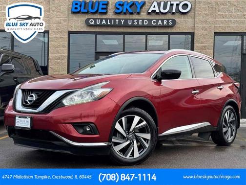 Red 2017 Nissan Murano Platinum