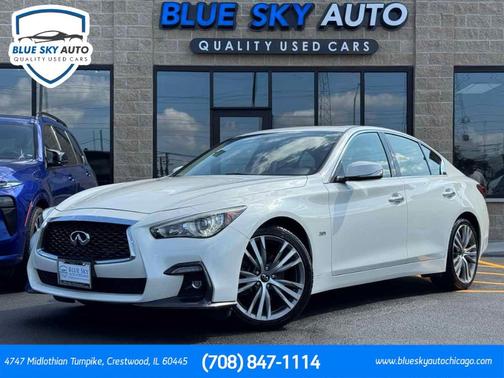 Majestic White 2018 INFINITI Q50 3.0t LUXE