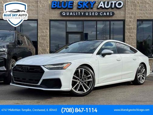 Glacier White Metallic 2021 Audi A7 55 Premium