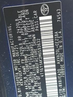 2021 Toyota Camry SE