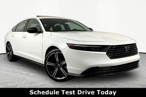 Platinum White Pearl 2023 Honda Accord Hybrid Sport