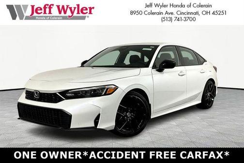 Platinum White Pearl 2025 Honda Civic Sport