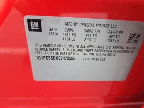 2014 Chevrolet Cruze 1LT