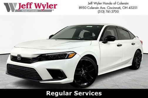 Platinum White Pearl 2024 Honda Civic Sport