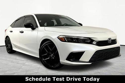 Platinum White Pearl 2024 Honda Civic Sport