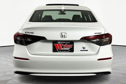 Platinum White Pearl 2026 Honda Civic Hybrid Sport