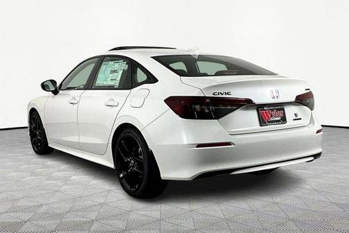 Platinum White Pearl 2026 Honda Civic Hybrid Sport