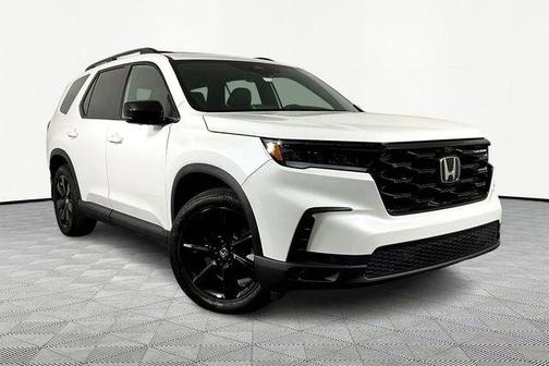 Platinum White Pearl 2025 Honda Pilot Black Edition