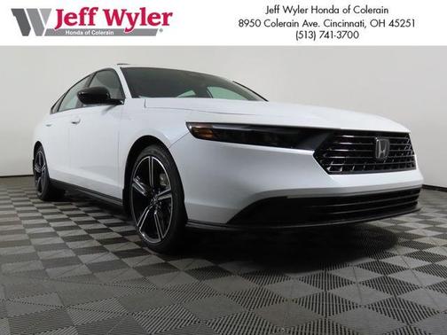 Platinum White Pearl 2026 Honda Accord Hybrid Sport