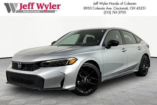 Solar Silver Metallic 2025 Honda Civic Sport