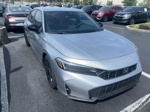 Solar Silver Metallic 2025 Honda Civic Sport
