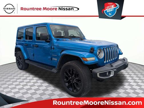 Hydro Blue Pearlcoat 2021 Jeep Wrangler Unlimited 4xe Sahara