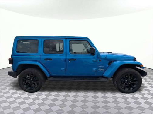 Hydro Blue Pearlcoat 2021 Jeep Wrangler Unlimited 4xe Sahara