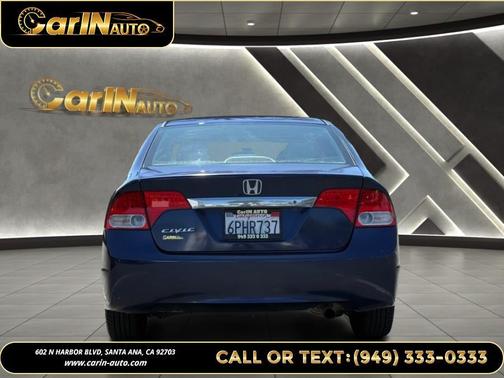 Atomic Blue Metallic 2010 Honda Civic LX