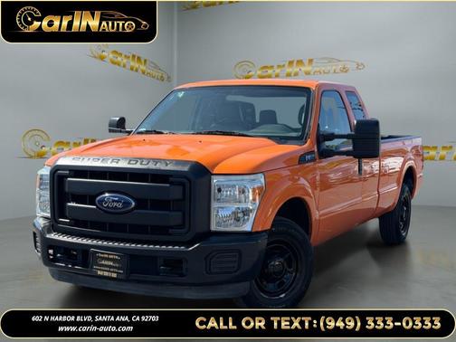 Orange 2014 Ford F-350 XL
