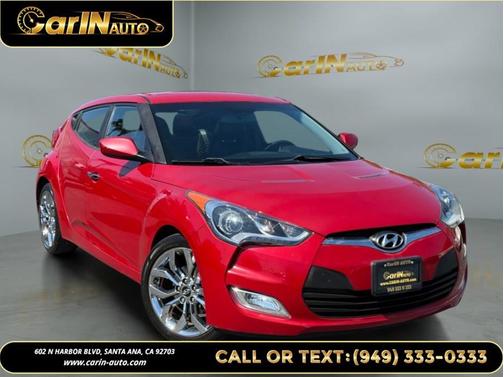 Boston Red Metallic 2015 Hyundai Veloster RE:FLEX w/Black