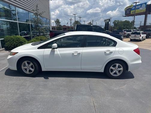 Taffeta White 2012 Honda Civic Natural Gas