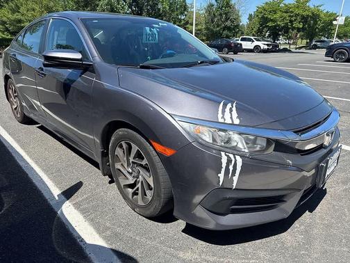 Modern Steel Metallic 2018 Honda Civic EX