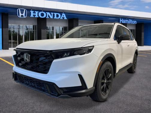 Platinum White Pearl 2026 Honda CR-V Hybrid Sport AWD