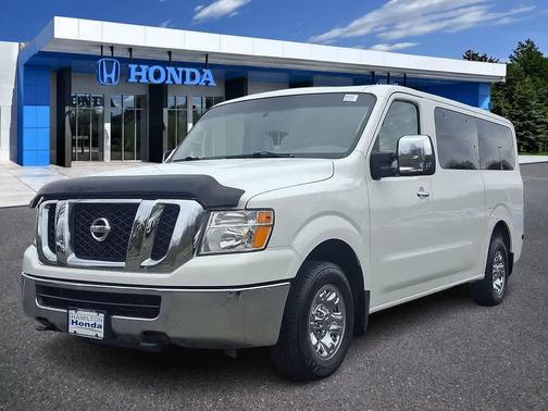 Glacier White 2016 Nissan NV Passenger NV3500 HD S V8