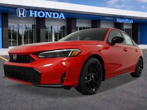 Rallye Red 2026 Honda Civic Hybrid Sport