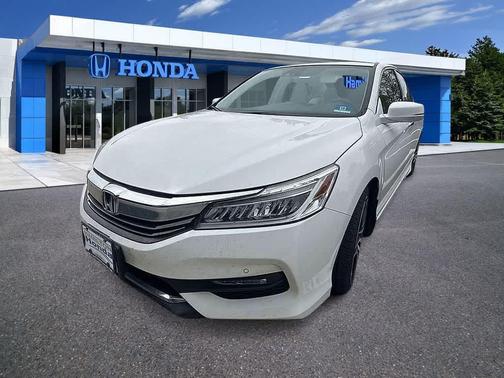 White Orchid Pearl 2017 Honda Accord Touring V6