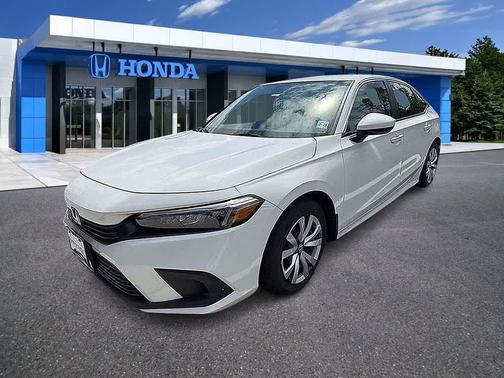 Platinum White Pearl 2024 Honda Civic LX