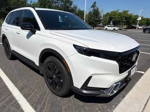 Platinum White Pearl 2024 Honda CR-V Hybrid Sport Touring AWD