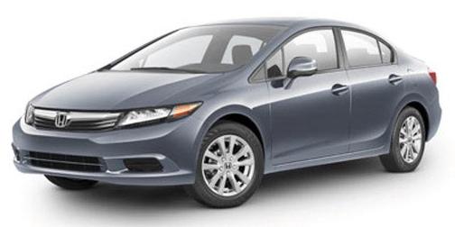 GRAY 2012 Honda Civic EX-L