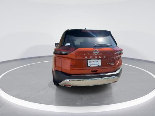 Orange / Black 2022 Nissan Rogue Platinum