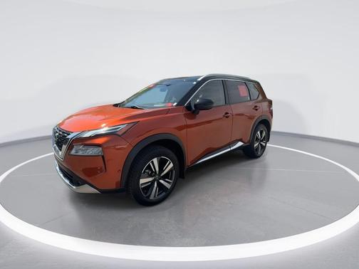 Orange / Black 2022 Nissan Rogue Platinum