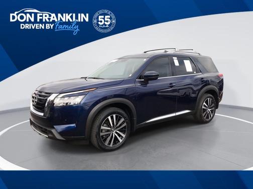 Deep Ocean Blue 2024 Nissan Pathfinder Platinum