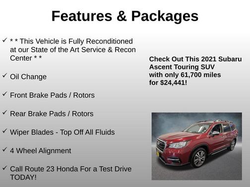 2021 Subaru Ascent Touring 7-Passenger