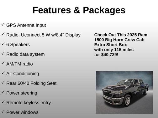 2025 RAM 1500 Big Horn/Lone Star
