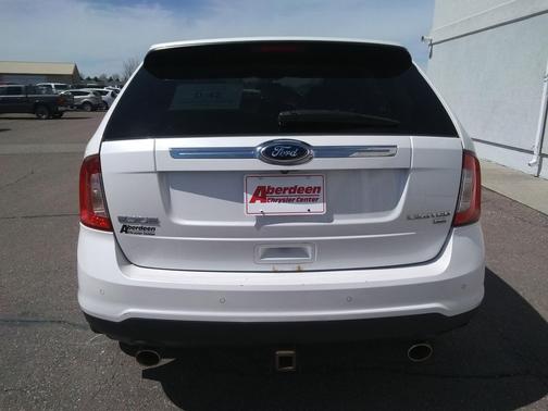 White Platinum Metallic Tri-Coat 2014 Ford Edge Limited