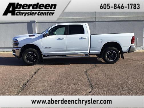 Bright White Clearcoat 2025 RAM 3500 Laramie Crew Cab 4x4 6'4' Box